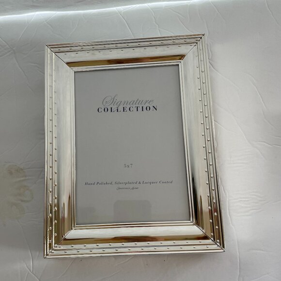 5x7 Frame Hand Polished Silverplated Sheffield Home NEW - Picture 1 of 3